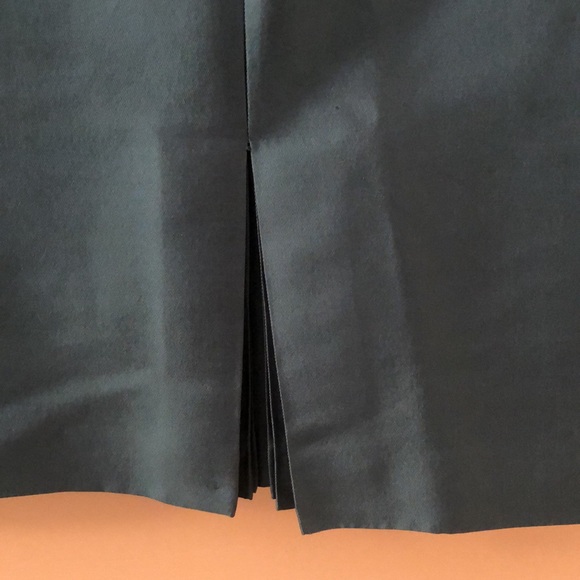 Talbots teal silk suit size 16 jacket and size 16 petite skirt - Picture 8 of 10